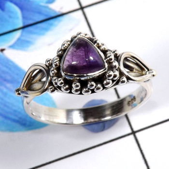 Amethyst Cab A - RBS906-Fabulous Handmade Wholesale Designer Baby Rings 925 Sterl