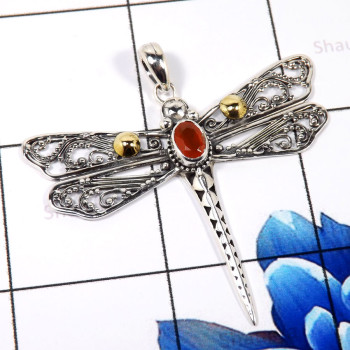 Carnelian Cut A - CSP936-Glamorous New Look Design Casting Pendants 925 Sterling S