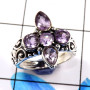 Amethyst Cut B - WHS992-Glamorous Trendy Look Amethyst Cut Rings 925 Sterling Sil
