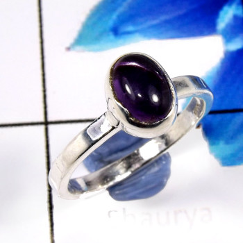 Amethyst Cab F - SHS993-Glorious Amethyst Cab Company Wholesale Rings 925 Sterlin