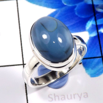 Blue Opal G - CMJ890-Indian Wholesale Company Made Lovely Elegant Rings 925 St Blue Opal G - CMJ890-Indian Wholesale Company Made Lovely Elegant Rings 925 St