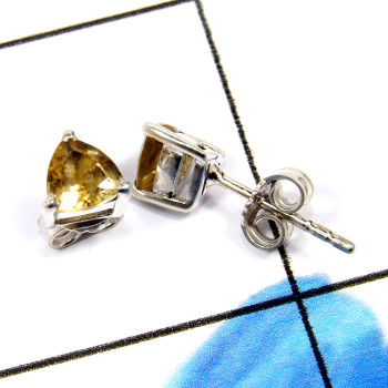 Citrine Cut C - CMJ882-Christmas Offer Fabulous Factory Handmade Studs Earrings 