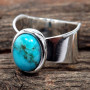 Blue Turquoise C - RSS879-Amazing Wholesale Handmade Designer Rings 925 Sterling Si