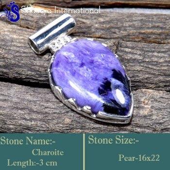 Charoite D - SSP875-Marvellous Wholesale Handmade Designer Pendants 925 Sterl Charoite D - SSP875-Marvellous Wholesale Handmade Designer Pendants 925 Sterl