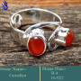 Carnelian Cab F - RSS858-925 Sterling Silver Company Wholesale Designer Rings Whol
