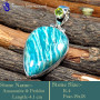 Amazonite & Peridot H - SSP858-Valentine's Offer Gorgeous Two Stone Wholesale Pendants 9