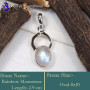 Rainbow Moonstone A - SD636-Stunning Wholesale Handmade Designer Pendants 925 Sterling