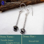 Turtella Jasper G - SDE757-925 Sterling Silver Trendy Look Designer Handmade Earring