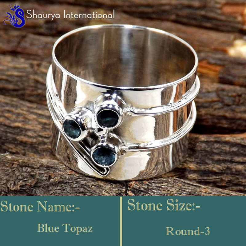 London Blue Topaz J - SDR622-925 Sterling Silver Glorious Designer Elegant Rings Whole
