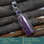 Amethyst & Purple Copper Turquoise Cab A - SD603-Cab Gemstone-Solid 925 Sterling Silver Colourful Designer