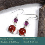 Rhodolite & Red Onyx Cab H - SDE744-Awesome Collection Handmade 925 Sterling Silver Designer
