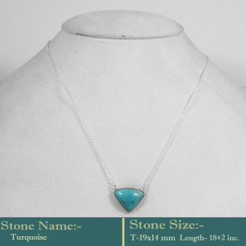 Turquoise Cab B - BZN984-Gorgeous Look Solid 925 Sterling silver with Gemstones Be
