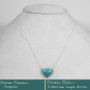 Turquoise Cab B - BZN984-Gorgeous Look Solid 925 Sterling silver with Gemstones Be