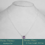Amethyst Cut E - BZN983-Solid 925 Sterling Silver Awesome Semiprecious Cut Gemsto