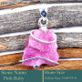 Pink Ruby Rough E - RPP985-Gorgeous New Rough Gemstone 925 Silver Pendant Wholesale