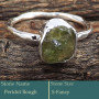 Peridot Rough A - SRR987-Charming Party Wear 925 Silver Ring Rough Gemstone Wholes