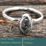 Herkimer Diamond H - SRR987-Charming Party Wear 925 Silver Ring Rough Gemstone Wholes