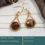 Mohave Amethyst Cab E - CMJ859-Party Wear 925 Silver 18K Gold Plated Designer Earrings C