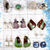 10 Pcs Mix Cab & Cut Stone A - BDA944-Elegant 10 Pcs Cab & Cut Gemstone Lots Jewelry 925 Sterli
