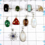 10 Pcs Mix Cab & Cut Stone A - BDA940-Elite 10 Pcs Mix Lots Ring Earrings Pendant Jewelry 925 S