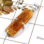 Orange Kyanite D - SPS936-Beautiful Gemstone Orange Kyanite Handmade Long Pendants