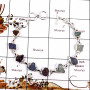 Tanzanite,Garnet & Apatite Rough B - RGB994-Natural Rough Gemstone Wholesale Bracelets 925 Sterling S