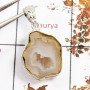 Cavity Druzy C - BPS920-Direct Factory Wholesale Cavity Druzy Bezel Pendants 925
