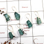 3 Pairs Aquamarine Rough B - SPE874-Classic 925 Silver Aquamarine Rough Earrings Direct Made
