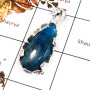 Apatite Cab B - CMJ844-Elegant Mix Cab Gemstone Pendant 925 Sterling Silver Whol
