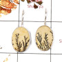 Germany Psilomelane Dendritic F - SPE866-Awesome Germany Psilomelane Dendritic Gemstone Earrings 925 Sterling Silver Wholesale