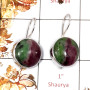 Ruby Zoisite Cab C - SPE848-Stylish Handmade Party Wear Earrings 925 Sterling Silver Cab Gemstone Wholesale India