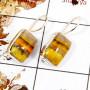 Bumble Bee Cab B - SPE830-Bumble Bee Cab Gemstone 925 Silver Plain Setting Earrings Handmade Design