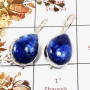 Sodalite Cab C - SPE826-Handmade Design Blue Sodalite Stone Earrings 925 Sterling Silver Plain Setting