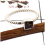 Smokey Cut A - STK936-925 Silver Handmade Light Weight Stacking Ring With Cut Gemstone