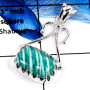 Amazonite Cab F - SSP805-Semiprecious Gemstone Designer Pendant 925 Sterling Silver