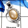 Peach Moonstone Cab A - SSP784-Handmade Design Cab Gemstone Wholesale Pendant 925 Sterling Silver