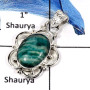 Amazonite A - SD528-Natural Cabochon Gemstone Handmade Designer Pendants 925 Sterling Silver