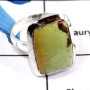 Lemon Chrysoprase Cab B - PSR748-Party Wear Lemon Chrysoprase Gemstone Solitaire Ring 925 Sterling Silver