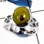 Stichtite Cab E - SCR807-Solid 925 Sterling Silver Casting Ring With Semiprecious Cab Gemstone