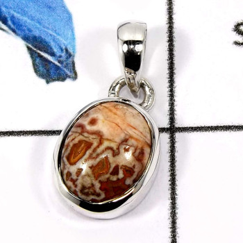 Crazy Lace Agate A - ISP597-Fabulous Colorful Small Size Handmade Pendants 925 Sterling Silver Crazy Lace Agate A - ISP597-Fabulous Colorful Small Size Handmade Pendants 925 Sterling Silver
