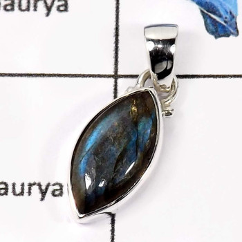 Labradorite Cab C - CMJ768-Adorable Handmade Colorful Fashion Pendants 925 Sterling Silver Labradorite Cab C - CMJ768-Adorable Handmade Colorful Fashion Pendants 925 Sterling Silver