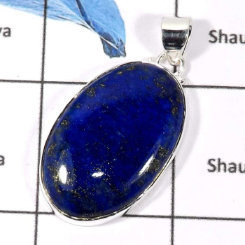 Lapis Lazuli O - ISP591-Big Lapis Lazuli Gemstone Wedding Wear Pendants 925 Sterling Silver Lapis Lazuli O - ISP591-Big Lapis Lazuli Gemstone Wedding Wear Pendants 925 Sterling Silver