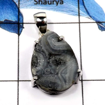 Desert Druzy B - ISP582-Fabulous Gemstone Desert Druzy Plain Setting Pendants 925 Sterling Silver Desert Druzy B - ISP582-Fabulous Gemstone Desert Druzy Plain Setting Pendants 925 Sterling Silver