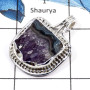 Amethyst Pencil F - SD486-Elegant Blue Amethyst Pencil Handmade Designer Pendants 925 Sterling Silver