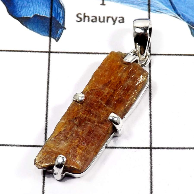 Orange Kyanite B - SPS893-Exclusive Orange Kyanite Wholesale Prong Setting Pendants 925 Sterling Silver Orange Kyanite B - SPS893-Exclusive Orange Kyanite Wholesale Prong Setting Pendants 925 Sterling Silver