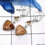 Crazy Lace Agate & Citrine B - SPE779-Gorgeous Two Stone Crazy Lace Agate & Citrine Cut Wholesale Earrings 925 Sterling Silver