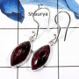 Eudialyte F - SDE604-Gorgeous Eudialyte Checker Cut Wholesale Designer Earrings 925 Sterling Silver
