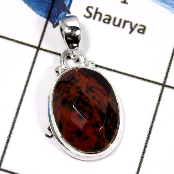 Mahagoni Jasper F - SD465-STUNNING CHECKER CUT MAHAGONI JASPER DESIGNER PENDENT 925 STERLING SILVER Mahagoni Jasper F - SD465-STUNNING CHECKER CUT MAHAGONI JASPER DESIGNER PENDENT 925 STERLING SILVER