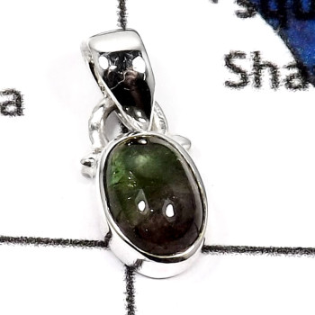 Tourmaline Cab E - SD450-Attracting Tourmaline Cab Handmade Designer Pendants 925 Sterling Silver