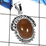 Golden Rutile  B - SD445-Royal designer pendent 925 sterling silver